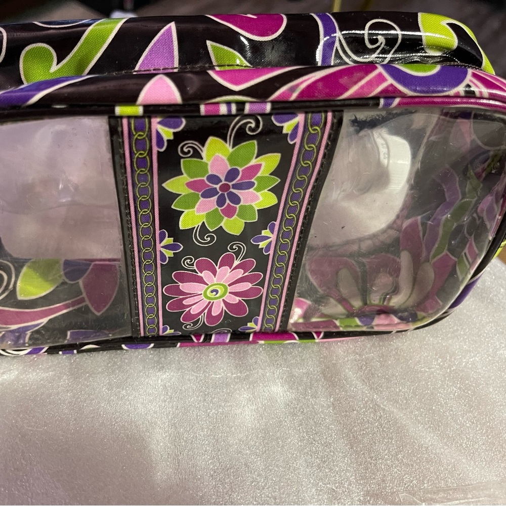Heavy plastic Vera Bradley makeup/small carry case